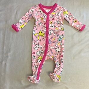 The Children's Place - NWOT - One Piece footed sleeper with Rabbit Design